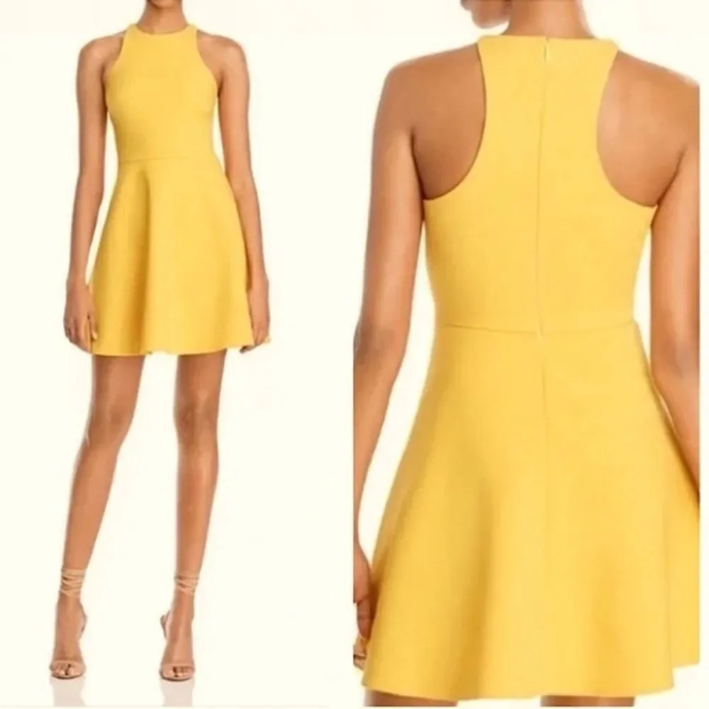 LIKELY | Goldenrod Golden Yellow Gold Racerback Moore Dress Mini | Size 0 (zero)